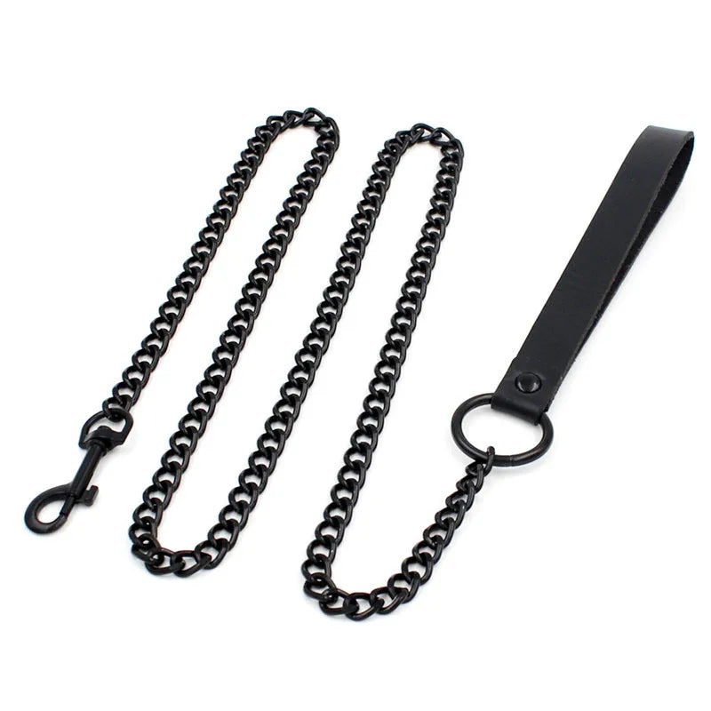 Elegant Spike Leather Choker Necklace for Women - Gothic Punk Jewelry for Parties and Festivals