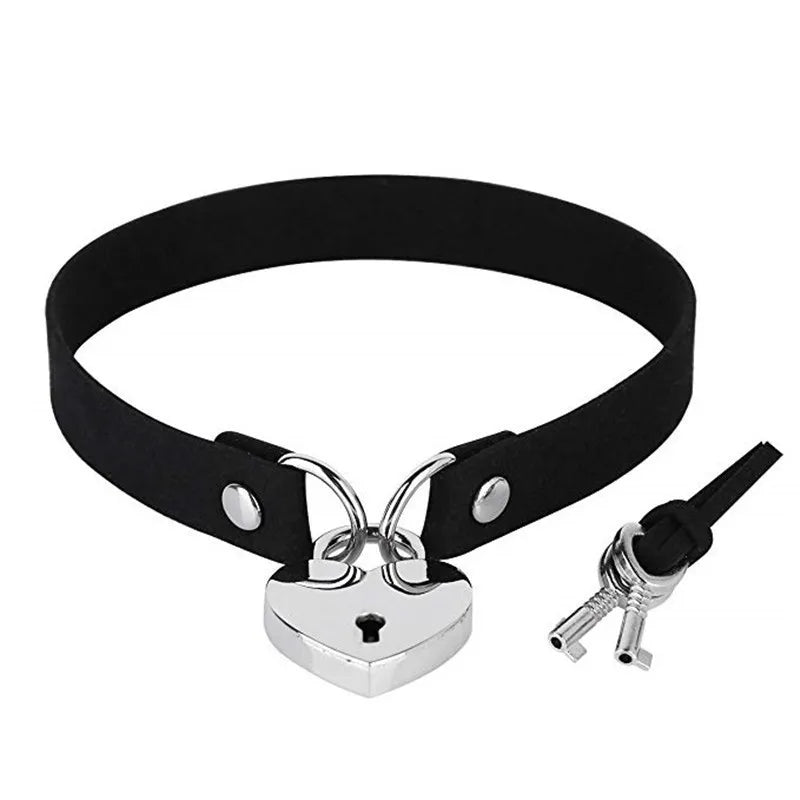 Elegant Spike Leather Choker Necklace for Women - Gothic Punk Jewelry for Parties and Festivals